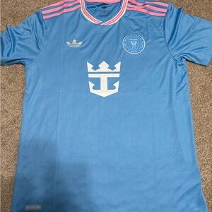 Adidas Inter Miami MLS Blue Pink Soccer Jersey